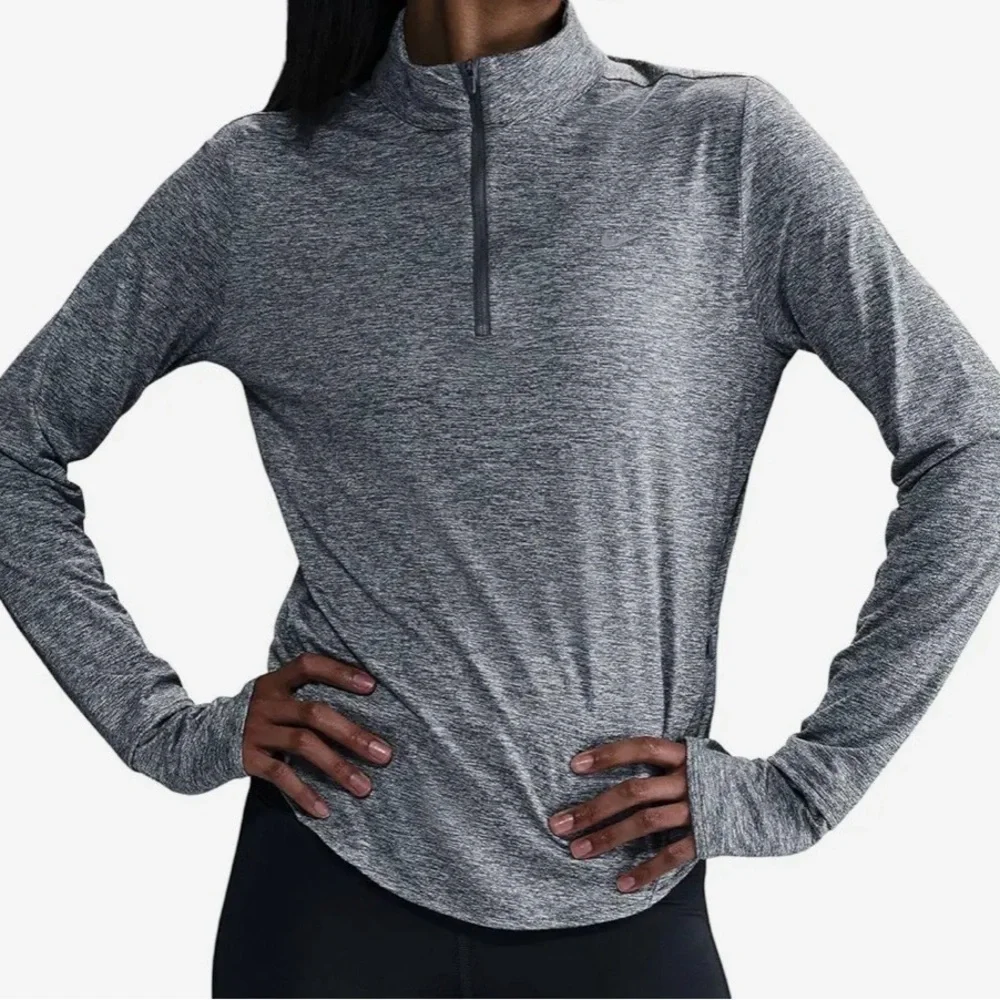 Women’s Nike Swift Dri-Fit Ultraviolet 1/4 Zip Running Top Shirt Medium MSRP $70 - Picture 5 of 6